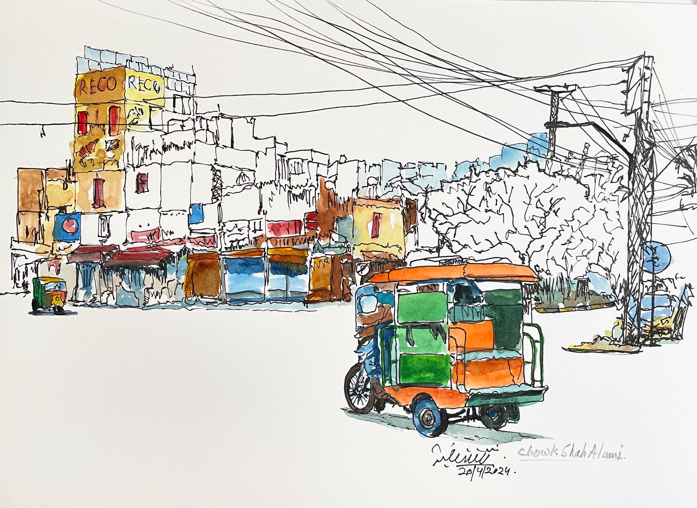 Chowk Shahalmi Gate Old Lahore by ArtSaqib