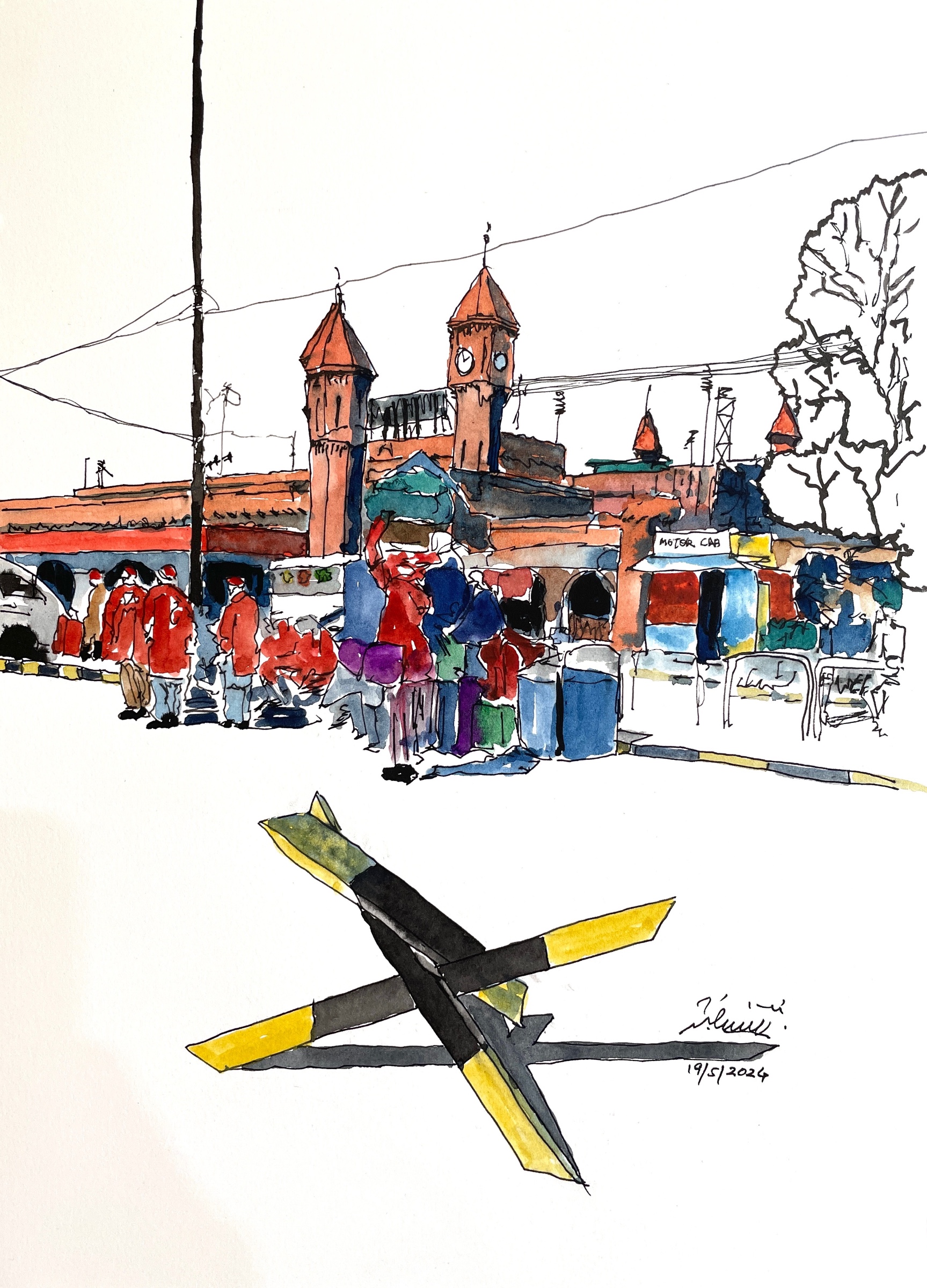 Lahore Railway Station Parking by ArtSaqib