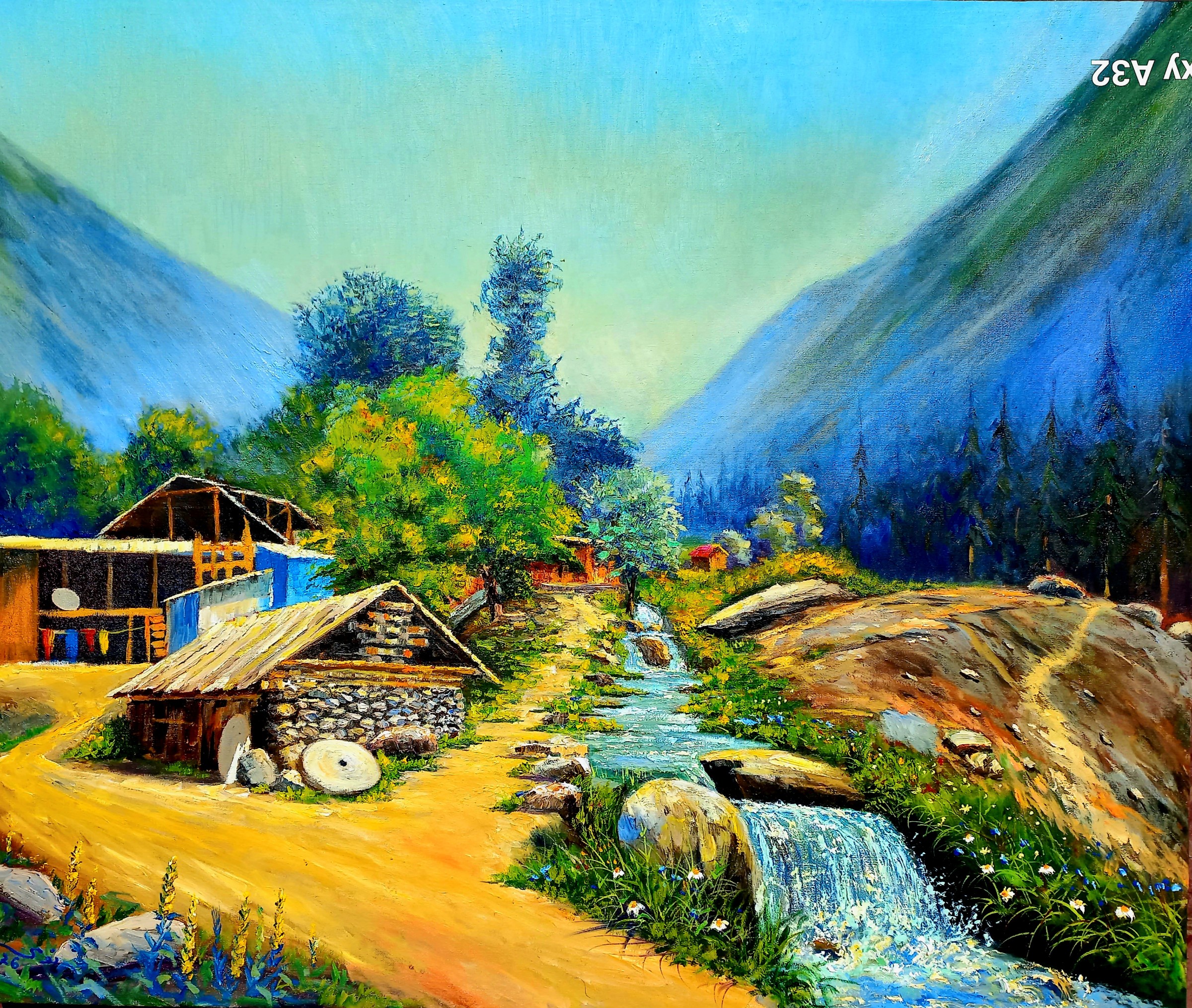 Water mill sharda valley AJK pakistan by Nomi