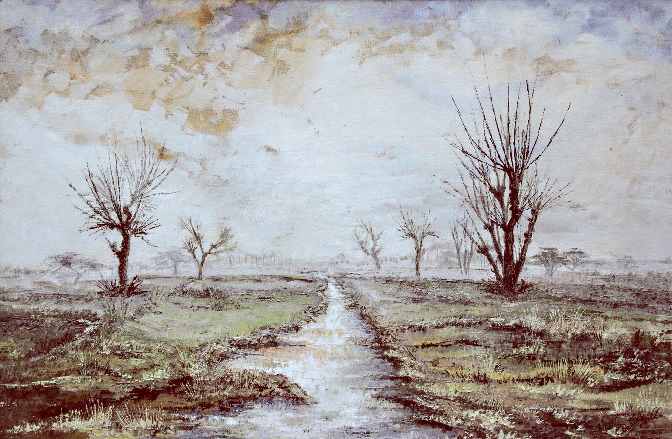 Winter Landscape, Barki by Shehla Farooq