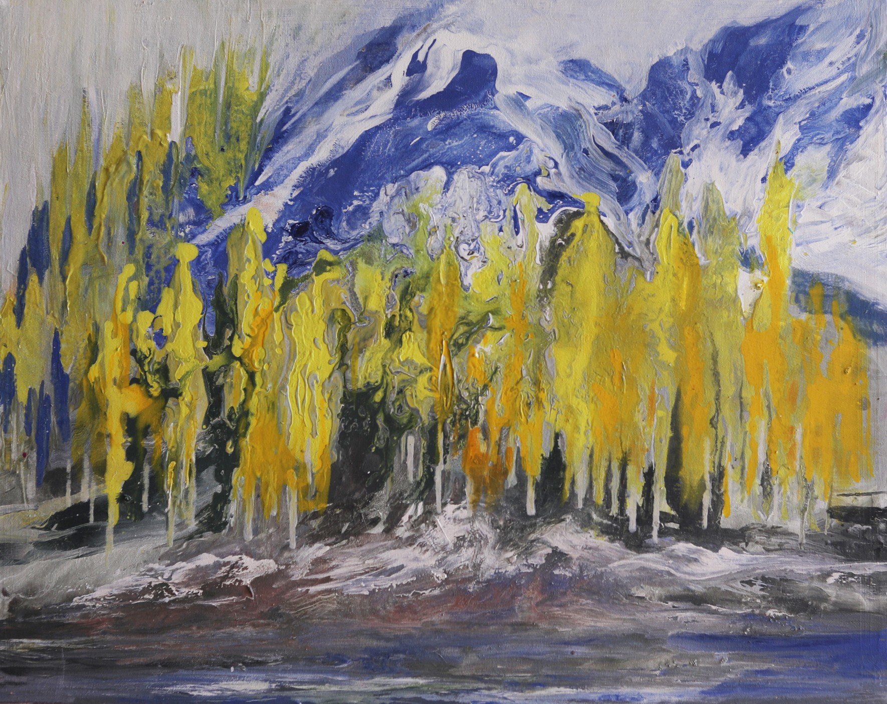 Poplars In Autumn, Shigar by Shehla Farooq