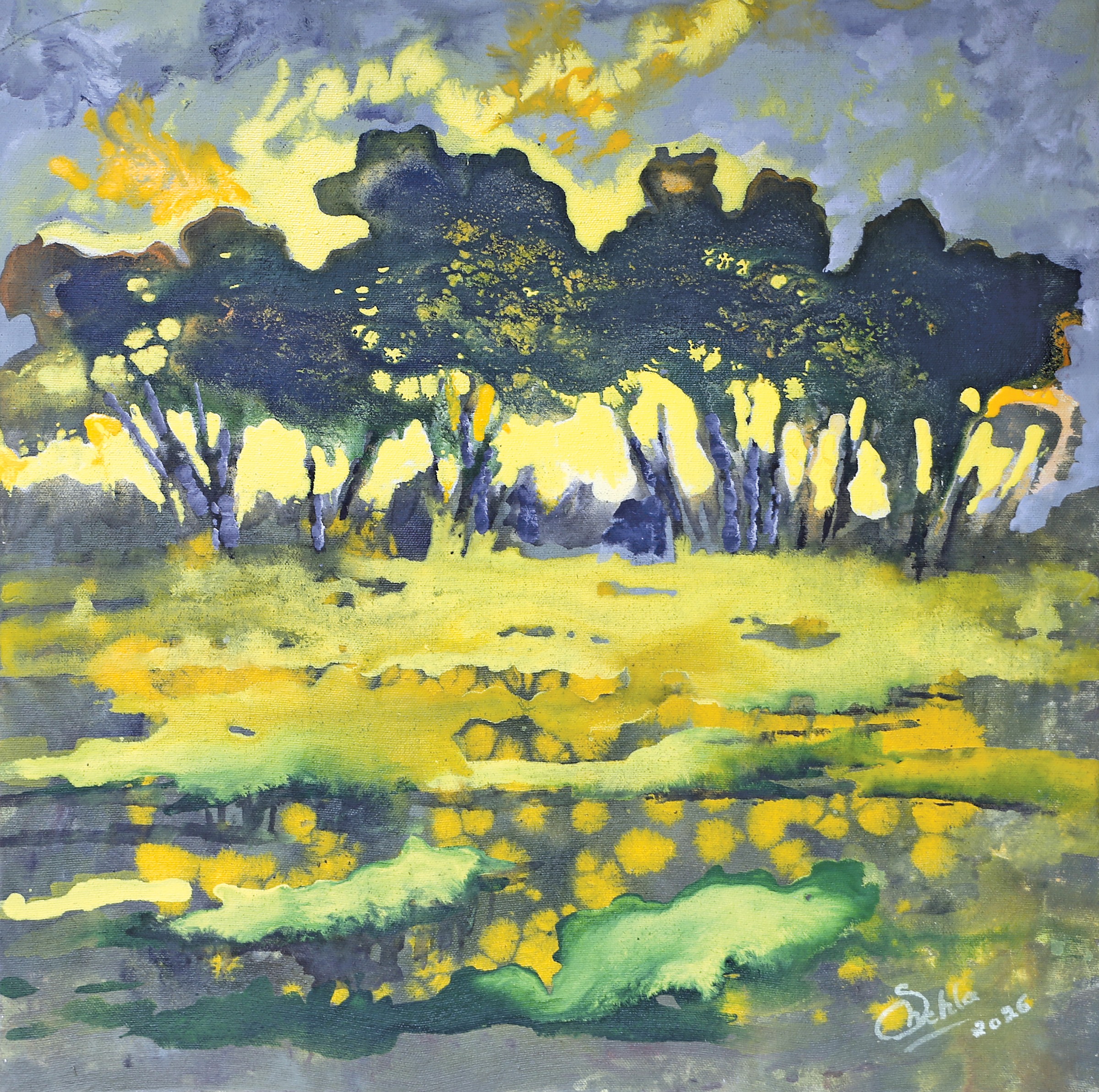 Amber Hour - III by Shehla Farooq