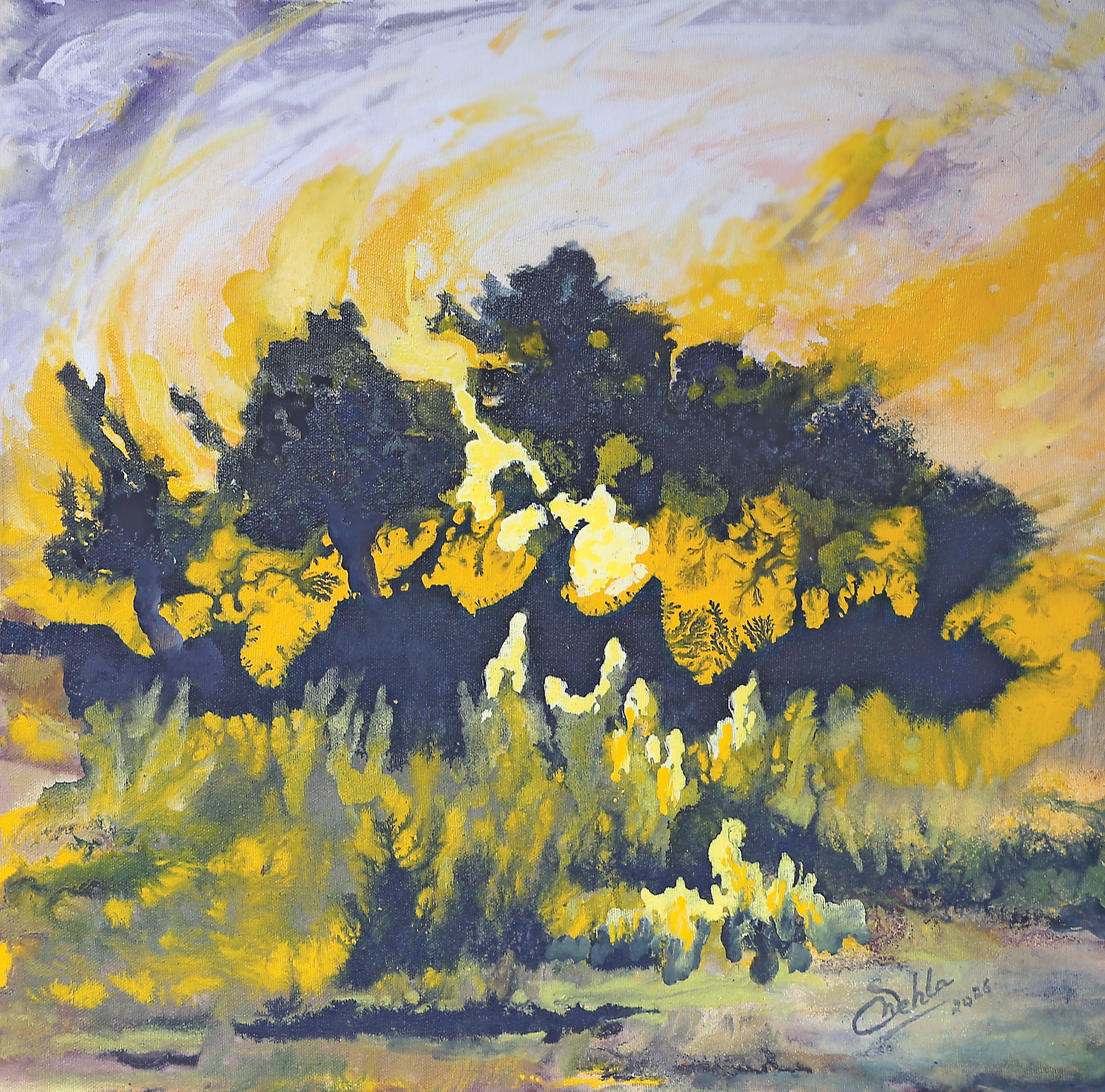 Amber Hour - IV by Shehla Farooq