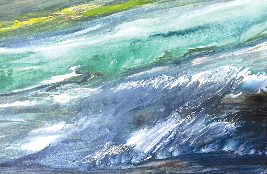 Ocean Waves - II by Shehla Farooq